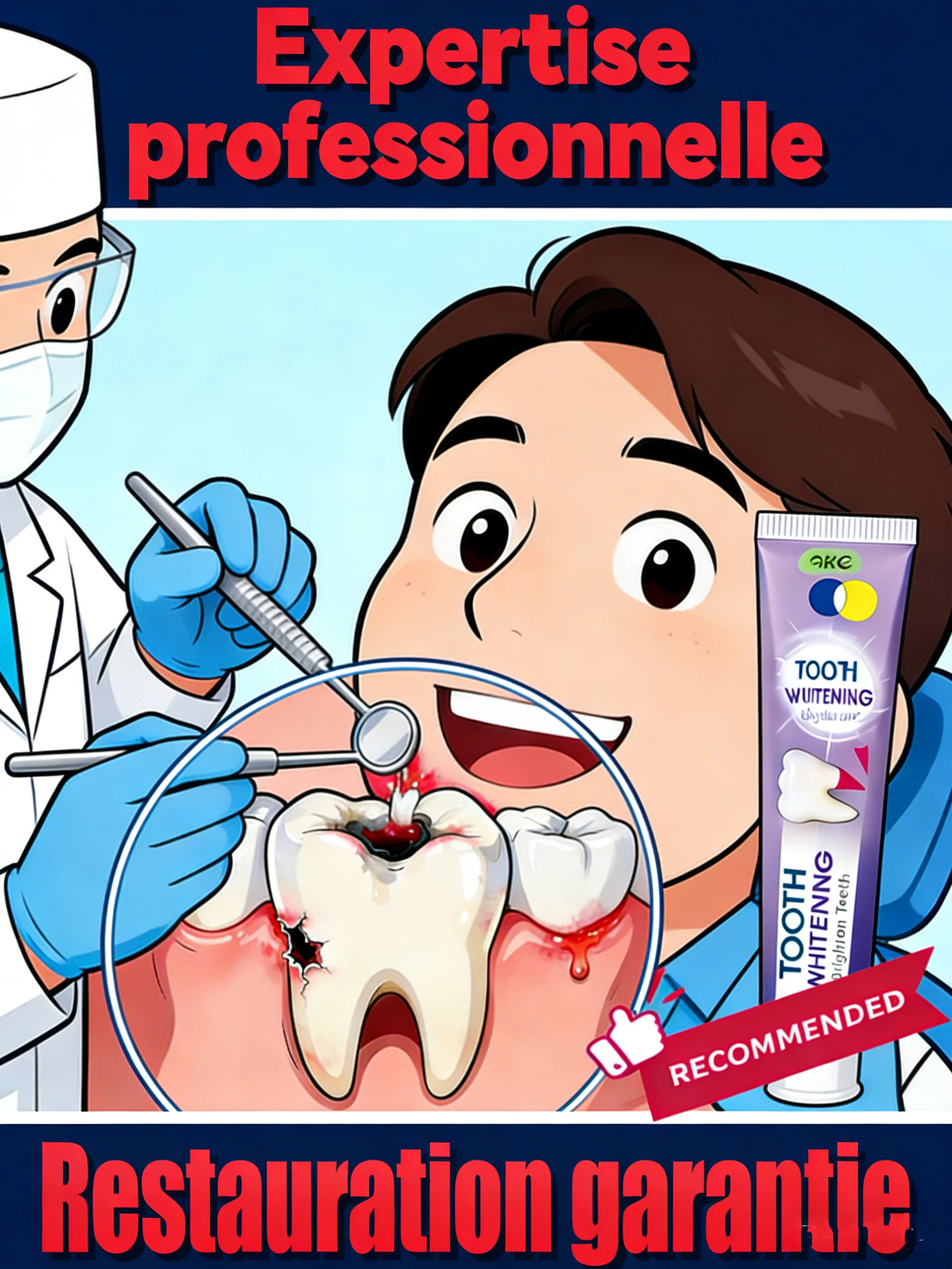 

Защитите зубы при расчесывании их каждый утро и вечер, чтобы предотвратить полость.