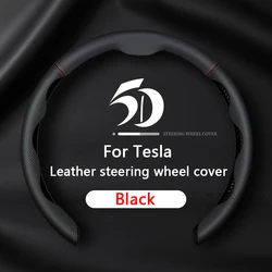 Car Steering Wheel Cover NAPPA leather Booster Cover For Tesla Model 3 Model Y Model X Car Interior Accessories