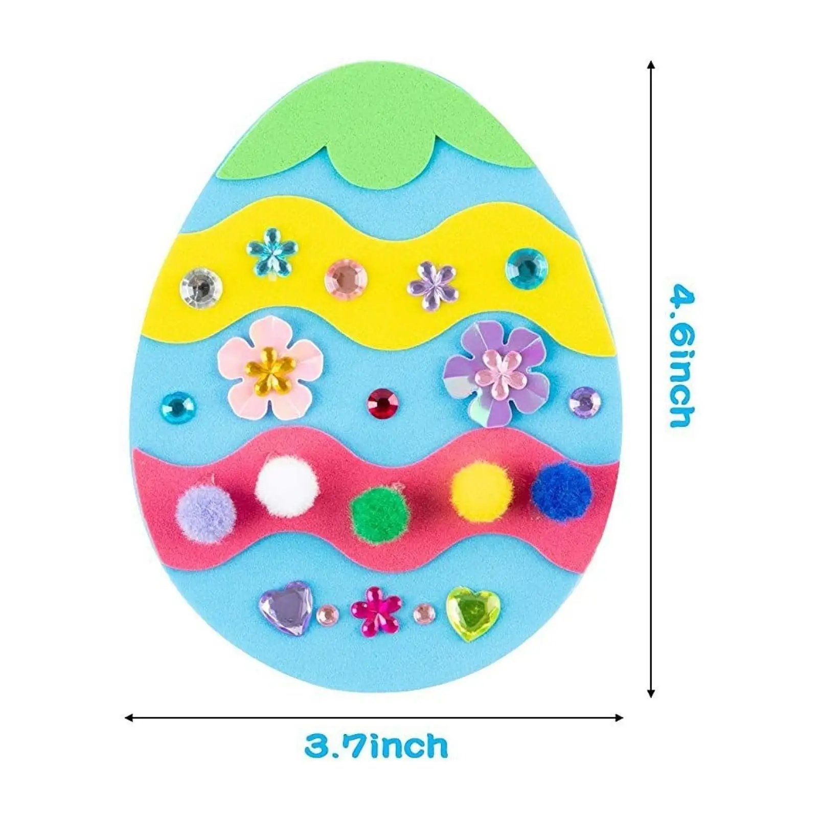 Easter Foam Stickers for Kids Creative Party Supplies Easter Egg Bunny Chick