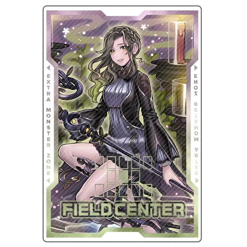 Yugioh Card Field Center Card Mago scuro Ragazza Foresta bianca Aromage Rosmarino Cartesia Anime Gioco Carta acrilica Partizione regalo