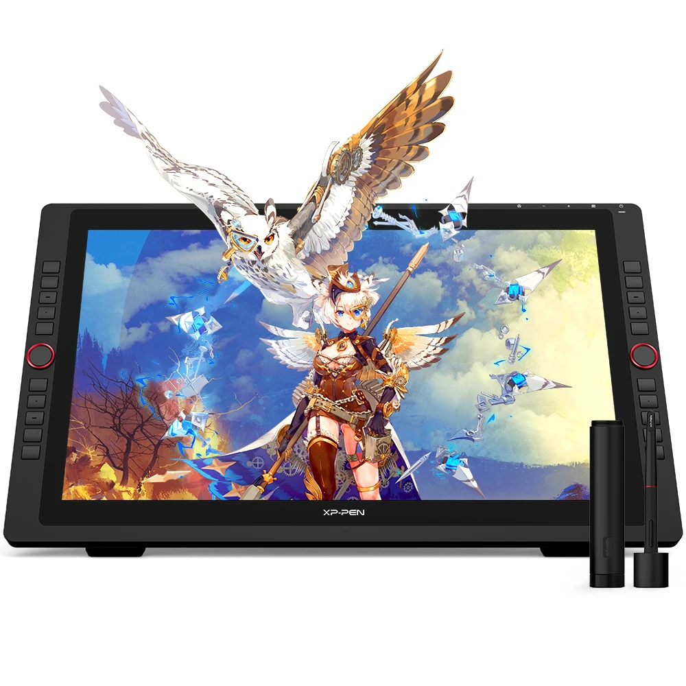 XPPen Artist 22R Pro 21.5 inch Drawing Tablet Pen Display Graphics Monitor 8192 Pen Pressure Tilt-Support Battery-Free