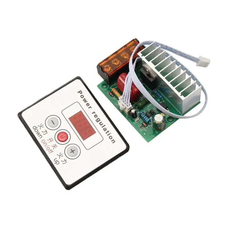 DT39 4000W SCR Voltage Regulator Motor Speed Controller, AC 220V 0-100% Dimmer for Electric Heater Water Heater Temperature
