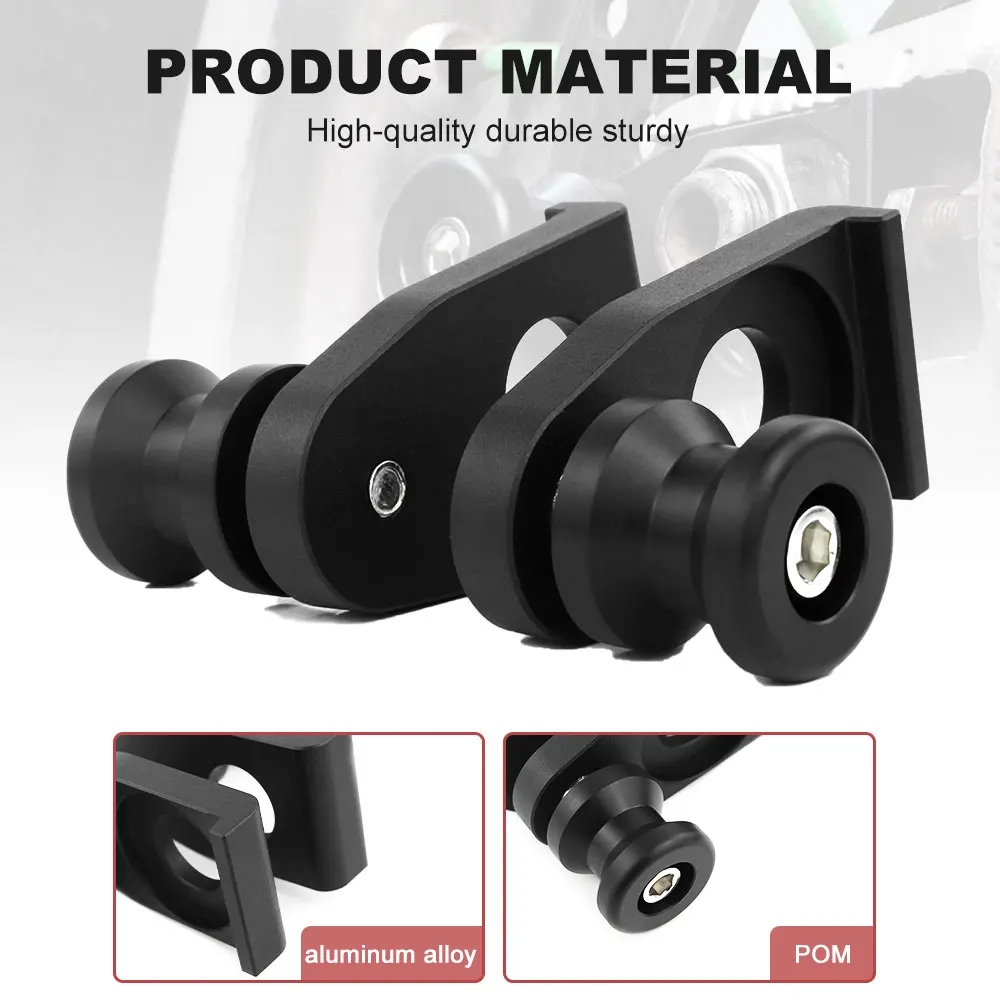 ตัวเลื่อนล้อหลังเพลาสวิงอาร์มสปูลส์สกรูตั้งรถจักรยานยนต์สำหรับคาวาซากิ KLX250 2010-2020 KLX300 2021 2022 2023 2024 klx 300