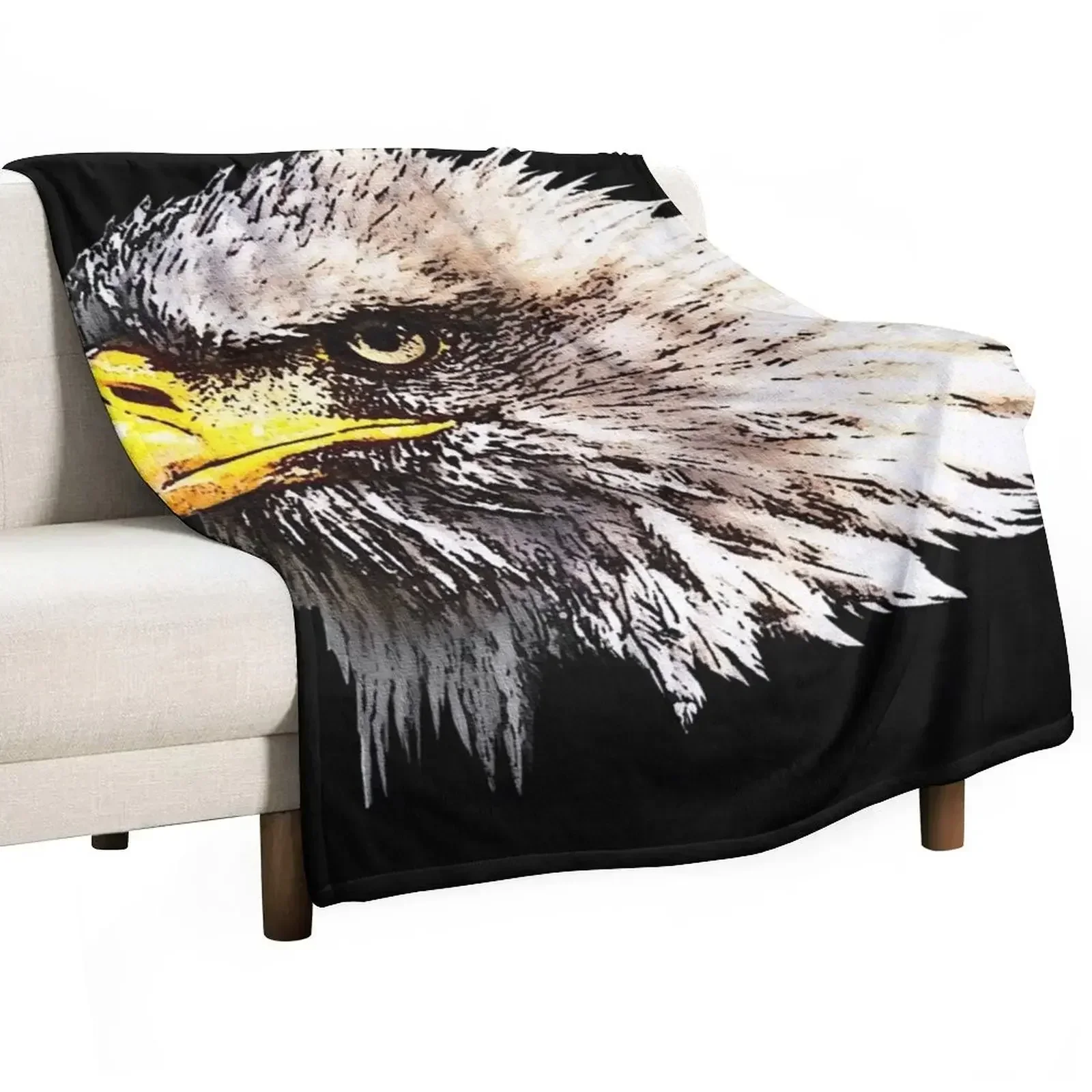 Bald Eagle, birds for men, gifts for bird lovers Throw Blanket Soft Beds blankets and throws Vintage Hairys Blankets