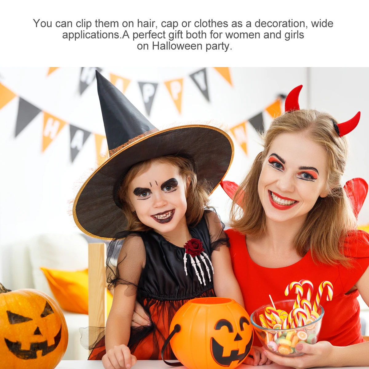 

Rose Hair Clip Halloween Hairpin Clips for Women Skull Pe Hairpins Miss