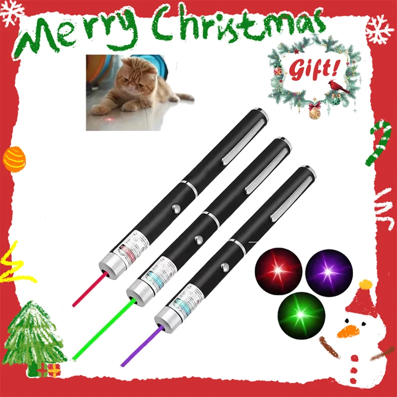 Mini 2 in1Cat Keychain Fun Pointer No Battery Portable Pointer LED Pet Training Torch Cat Tickle Toy Flashlight Christmas Gift