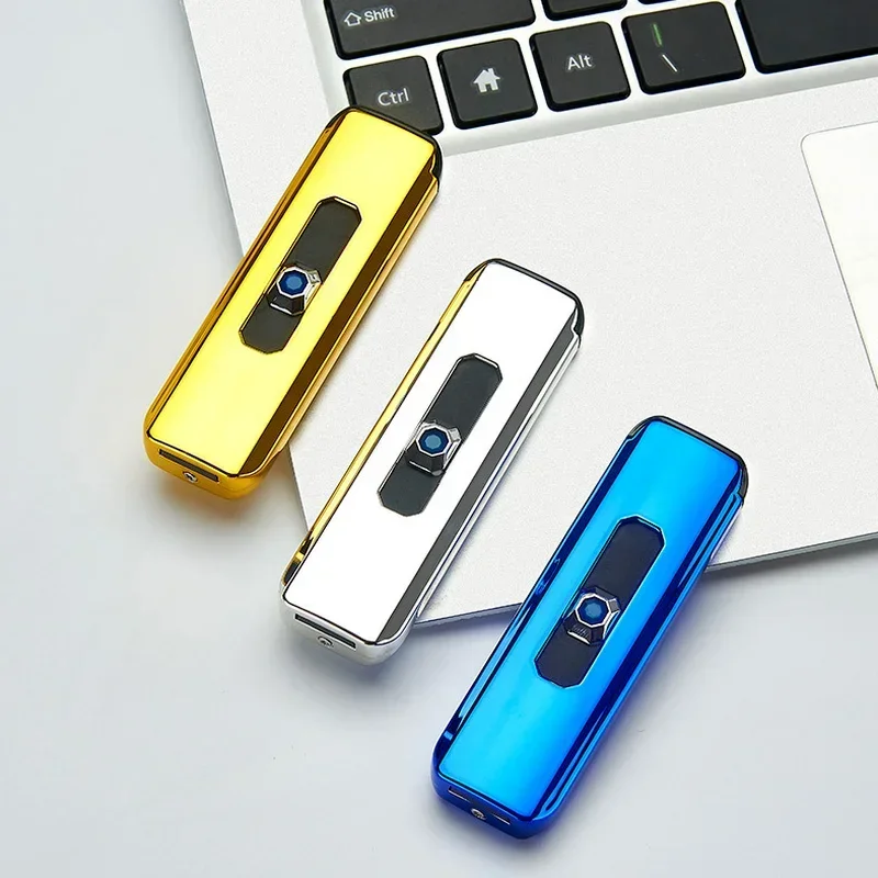 

2024 Tungsten Wire Electric Lighter USB Rechargeable Portable Lighter Windproof Outdoor Multicolor Men Gift