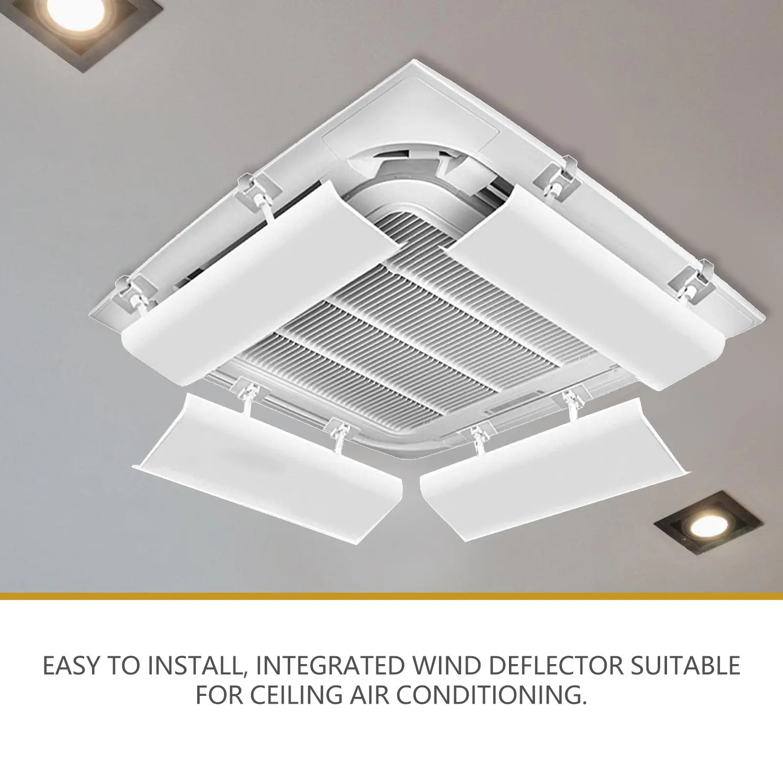 

Регулируемый дефлектор для центрального кондиционера, предотвращающий прямое обдувание, улучшающий работу системы кондиционирования.