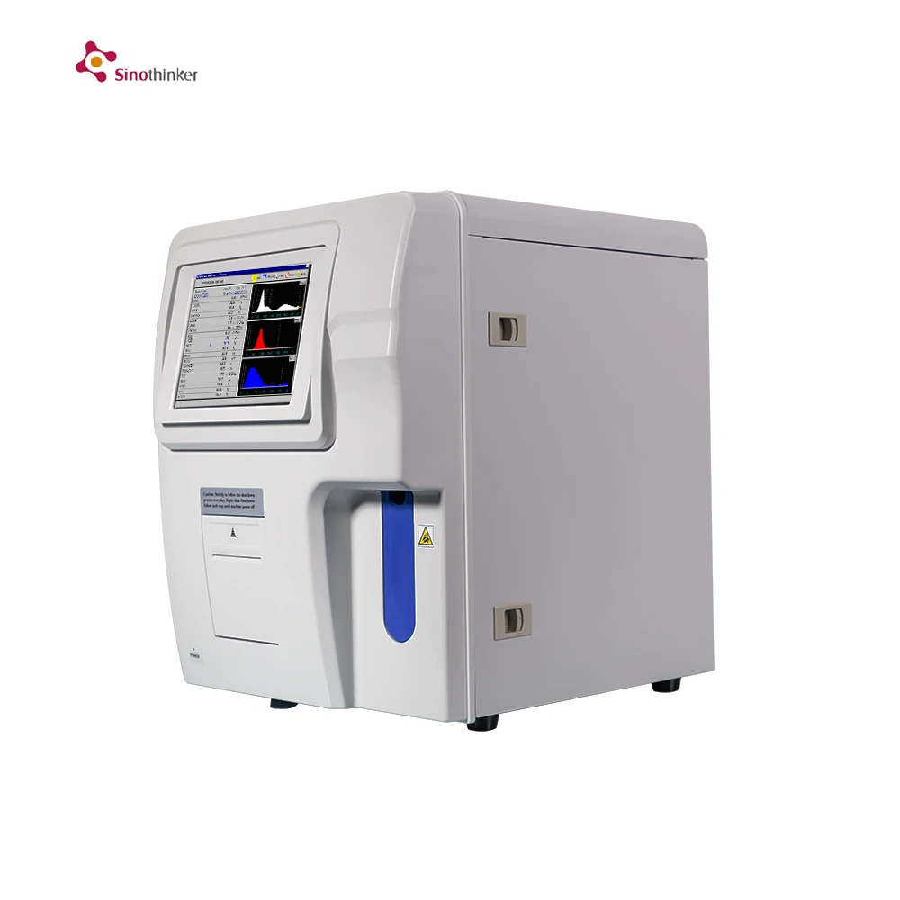 Sinothinker IVD Equipment Double Channel 3 Part Differential Blood Test Machine 60 Test/Hour Full-auto Hematology Analyzer