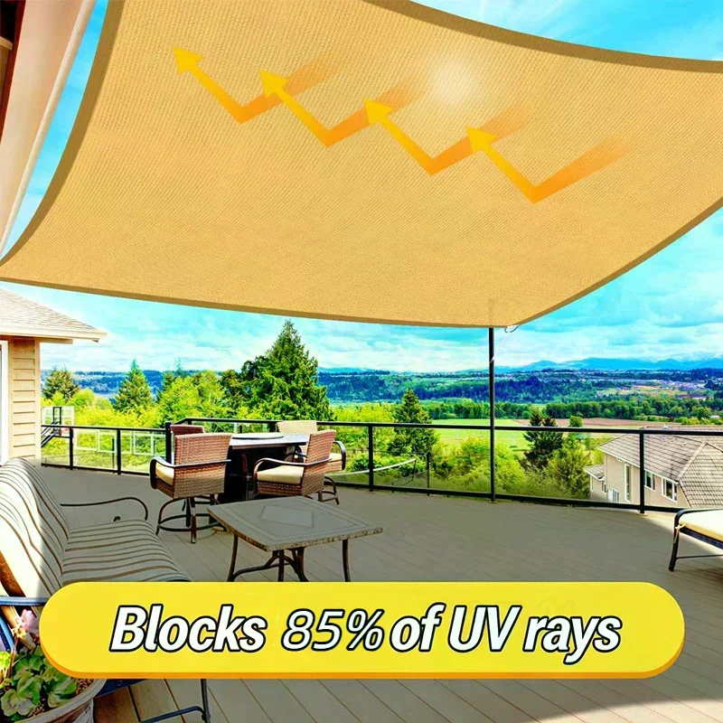 UV Protection Sunshade Canvas Nets Sunslant Shade Fabric With 85% Shading Rate Durable And Effective Outdoor Garden Sunshade Net