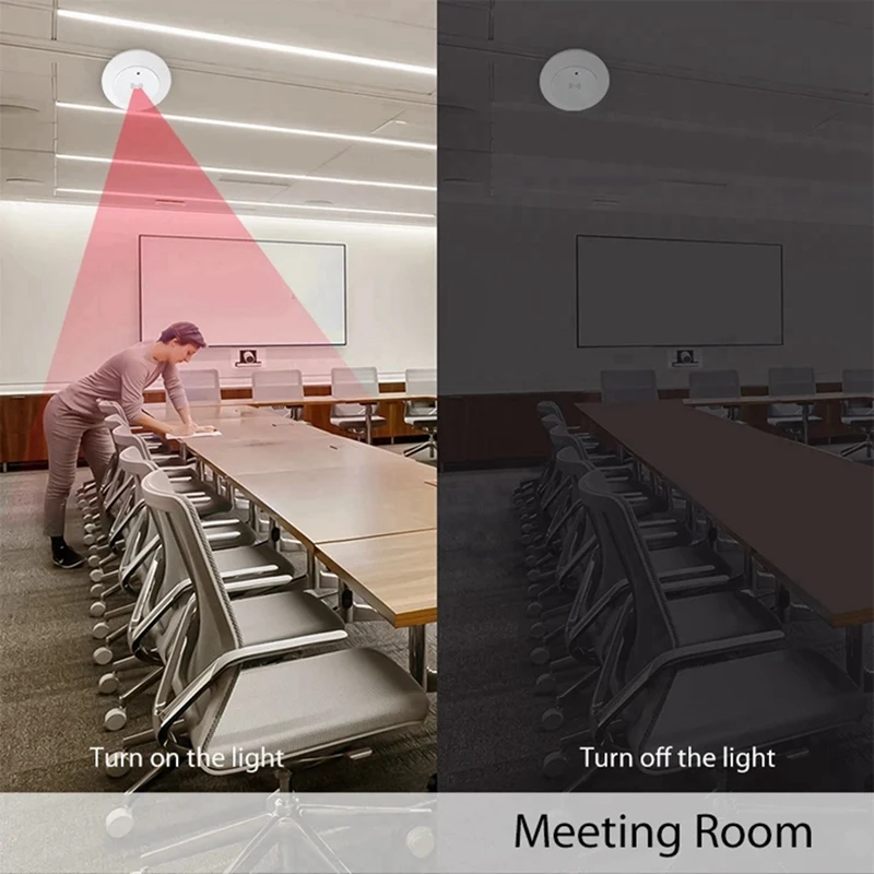 A48R-Tuya Wifi 24G Mmwave Radar Smart Human Presence With Illumination Detector Support Light Switch 95-250V