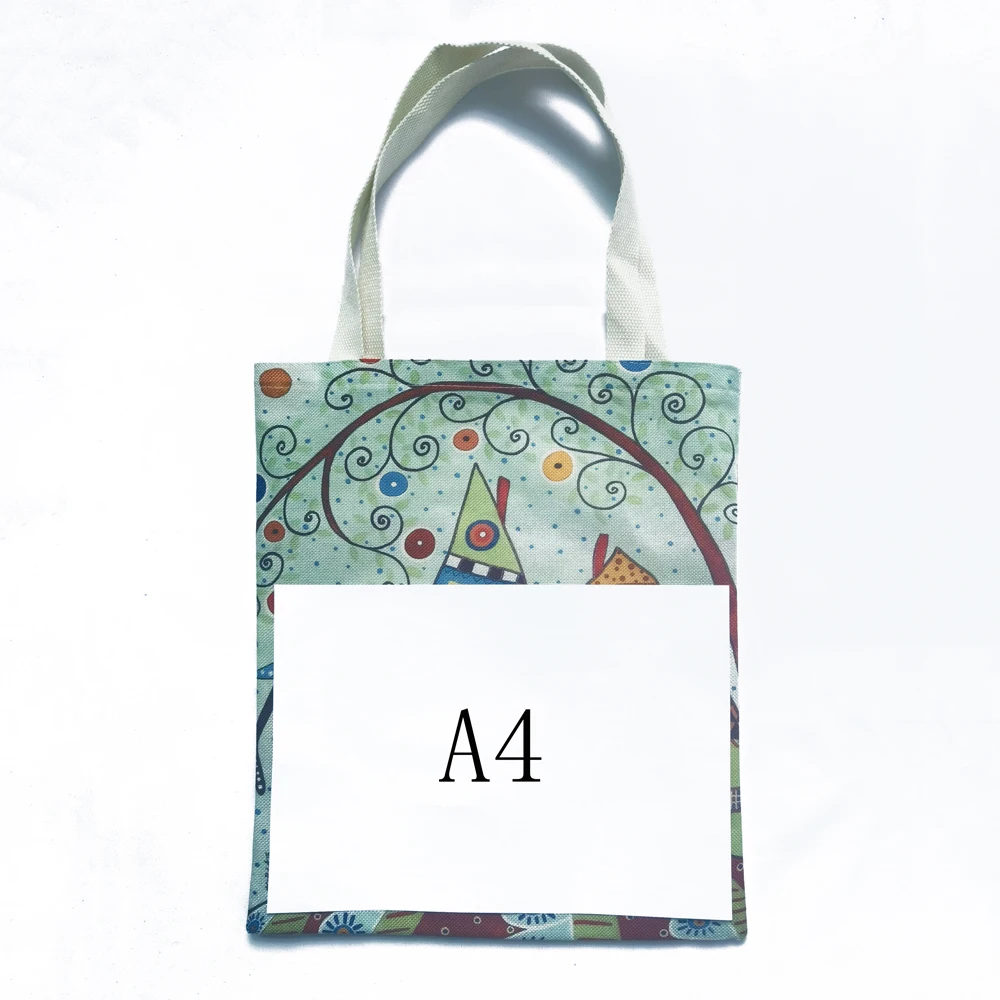 Van Gogh Almond Blossom Iris Starry Night Lady Shopping Bag Both Sided Geometric Eco Women Shopper Bags Casual Tote Handbags