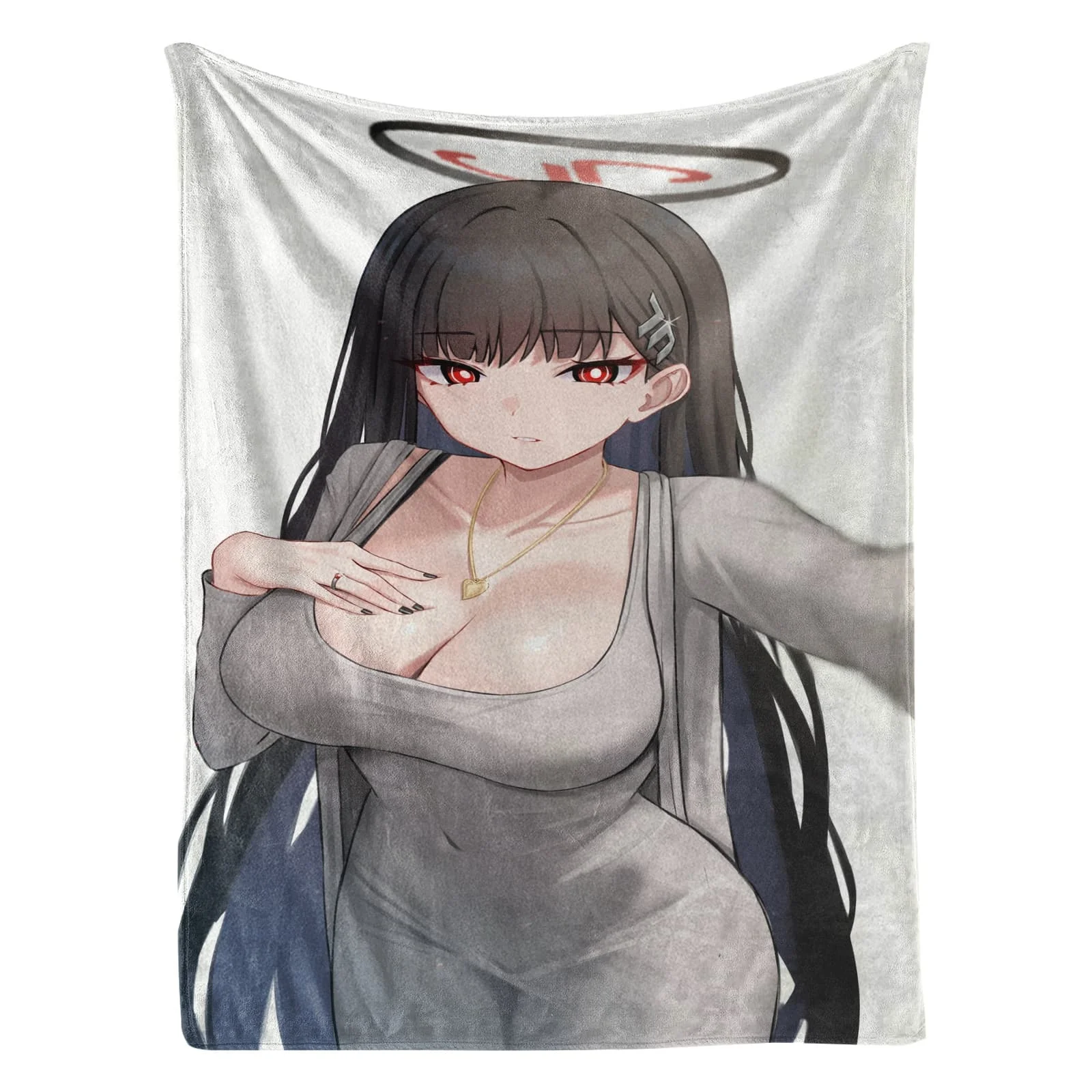 Kawaii Tsukishiro Rion Anime Fleece Blanket - Ultra Soft Cute Girl Bed Cover for Otaku Room Decor