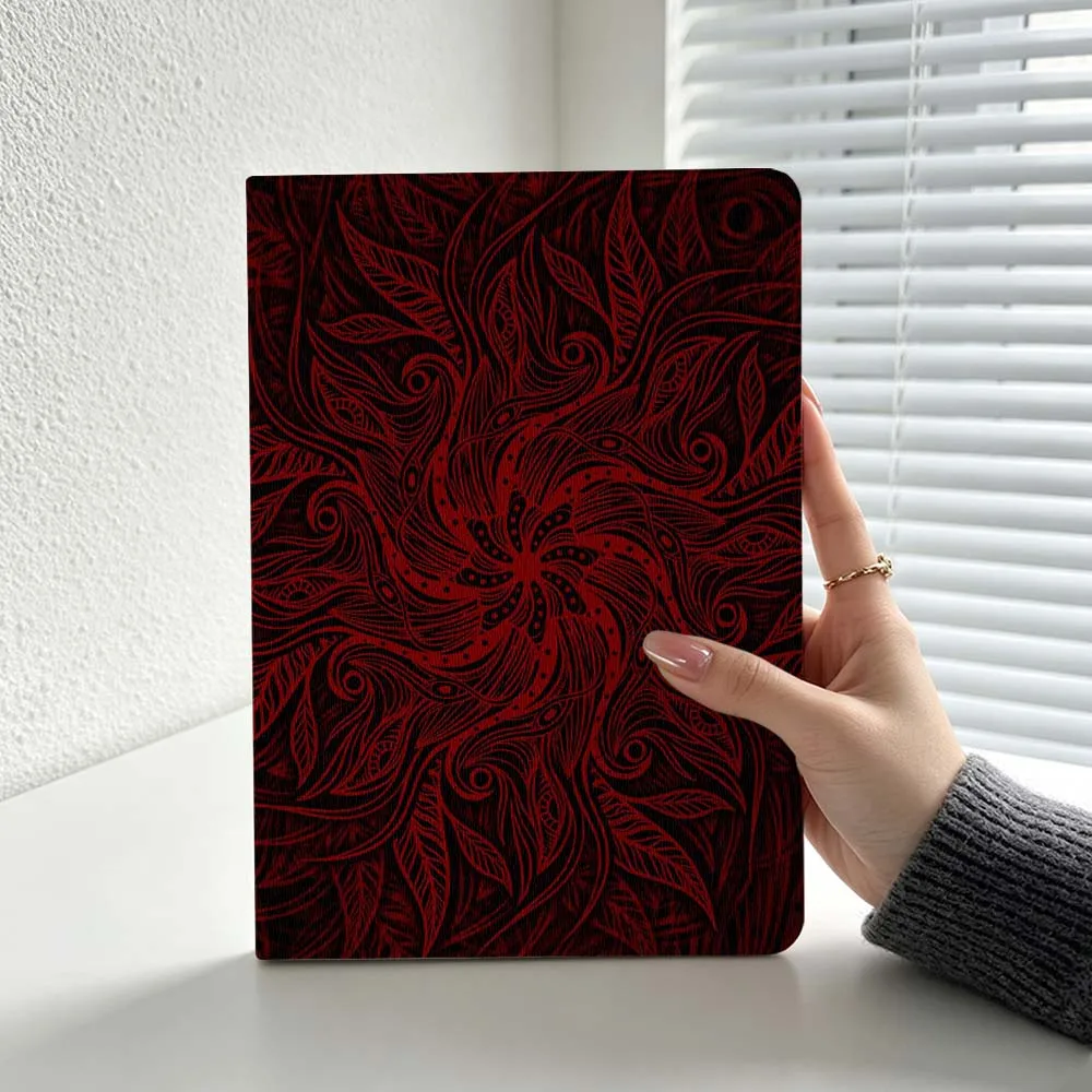 Abstract Red Floral Pattern For Lenovo Xiaoxin Lenovo Tab Pad Pro Plus K11 P12 M10 Legion Y900 Soft Inch Tablet Case Cover