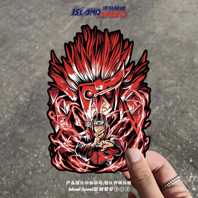 

"Hot-blooded Anime Naruto Uchiha Itachi Creative Car Stickers, Personalized Motorcycle Figurines, Stickers and Model Gifts.toys