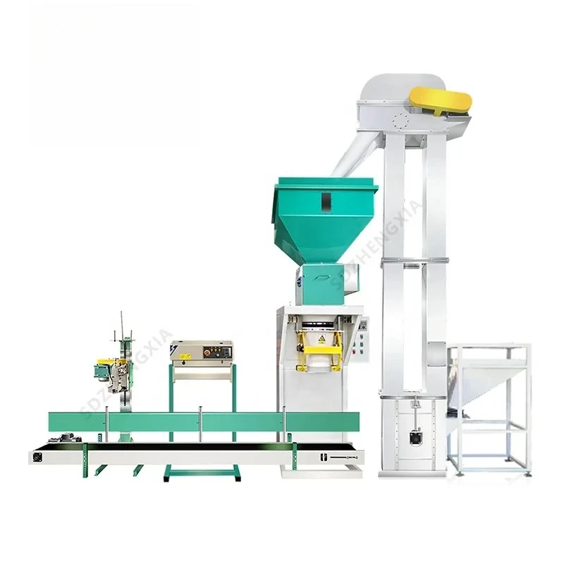 DCS Automatic Soil Bagger Wood Pellet Granule Packaging Bagging Filling And Sewing Machine 50kg
