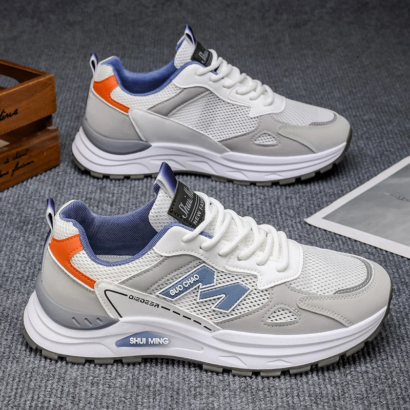 

Men Running Shoes Comfortable Thick Soled 2025 Summer Sneakers for Men Wear-resistant Casual Shoes Running Male Sneakers