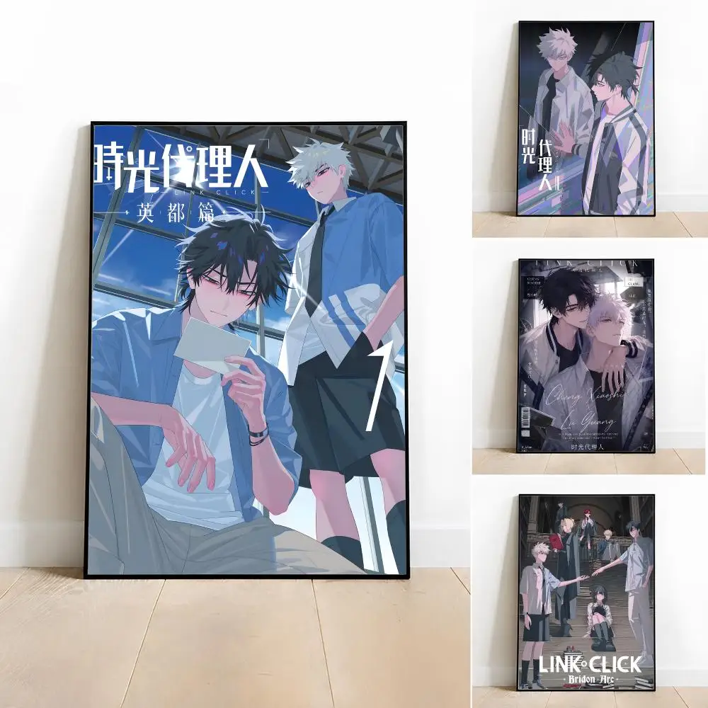 Anime-Link Click Poster Poster Room Wall Art Decor Waterproof Stickers For Home Bar Bedroom Decoration