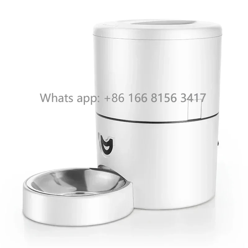 

Hot Selling Fully Automatic Intelligent Dog Feeder Pets Food Rounded Plastic Pet Feeder