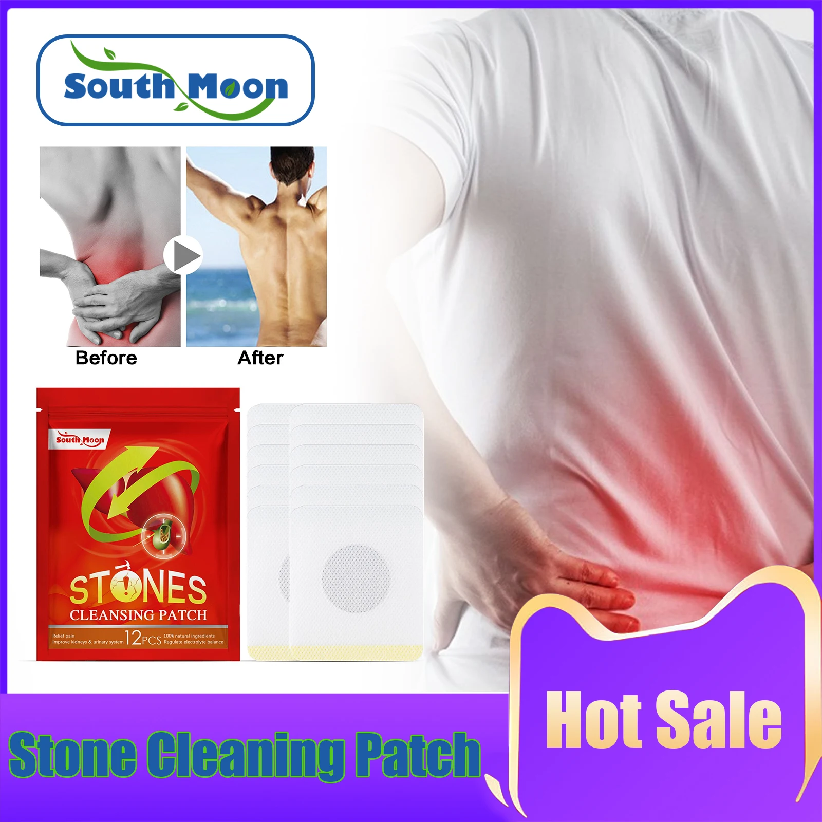 

Kidney Stones Removal Patch Treat Gallstones Renal Strengthen Kidneys Detox Relieve Discomfort Urolithiasis Pain Relief Stickers