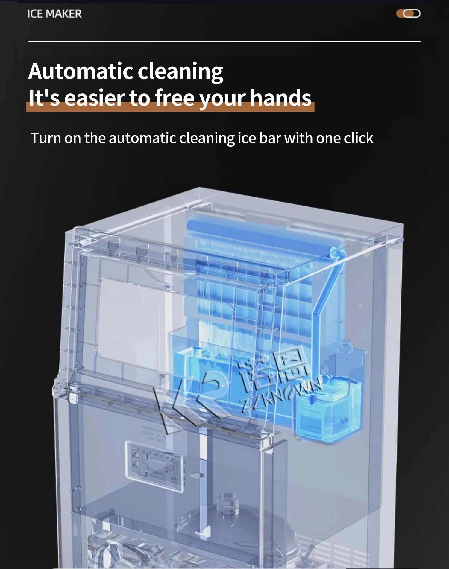 เครื่องทำน้ำแข็งบล็อกเชิงพาณิชย์2023เครื่องทำน้ำแข็งก้อนแห้งเกรดอาหารสำหรับร้านอาหารได้รับการรับรองจาก CE