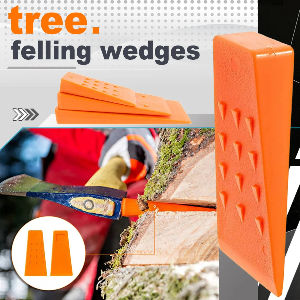 

Tree Felling Wedge Plastic Felled Chock Tree Cutting Wedge for Logging Falling Cutting Cleaving Woodcutting Tools