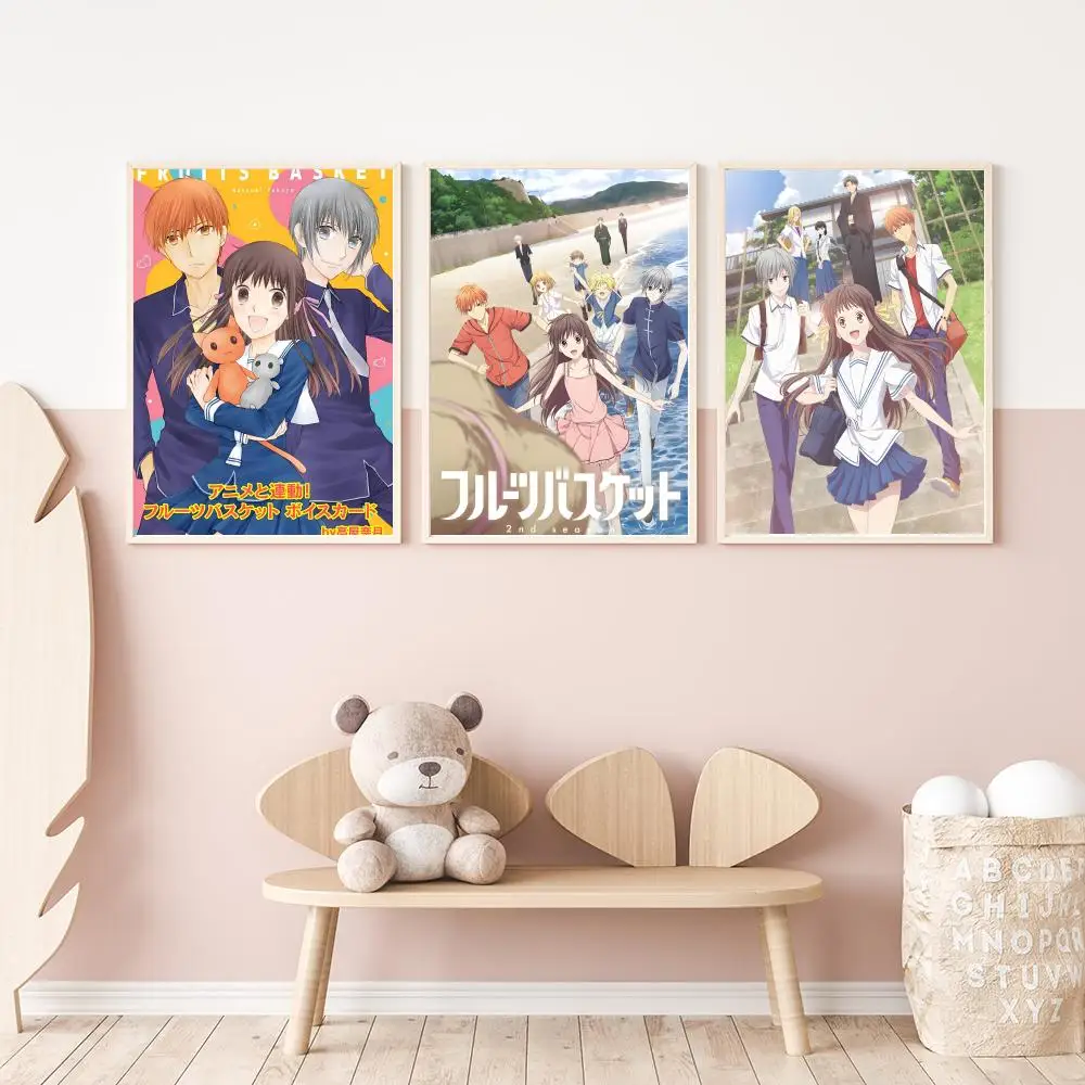 Anime F-Fruit Baskets Poster Versatile HD Waterproof Wall Art Self-Adhesive Decor for Any Space Ideal Gift