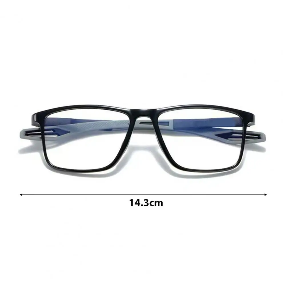 Reading Glasses Men Fashion Sports Anti-blue Light Blocking Reading Eyewear Grey Red Frame Eyeglasses Reduce Eye Fatigue Office