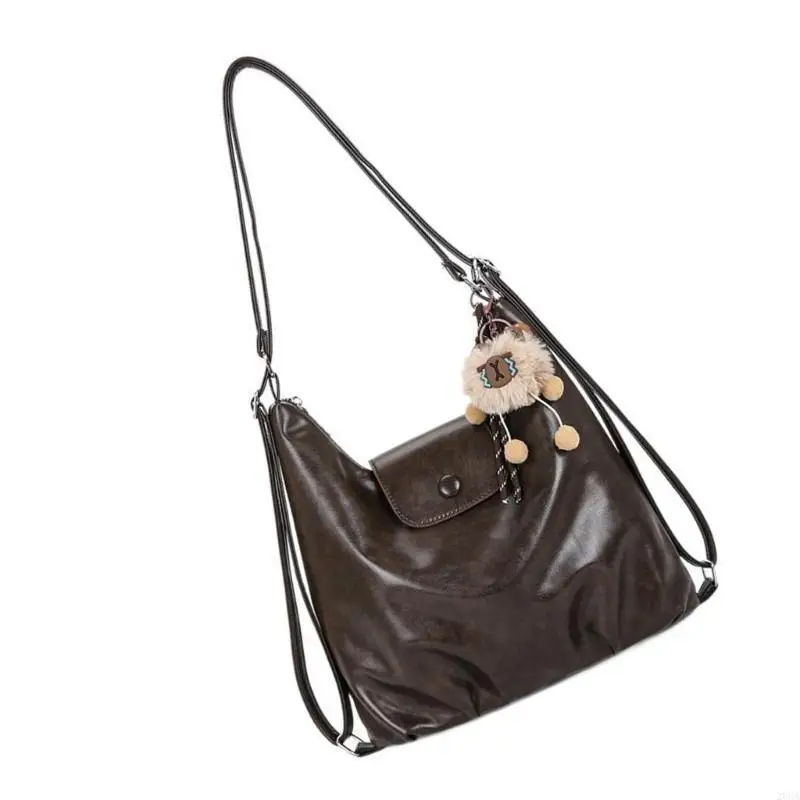 

Elegant Convertible Women's Shoulder Bag For Commuting Scratch Resistant PU Backpacks Crossbody Bags Large Storage Space 20CA