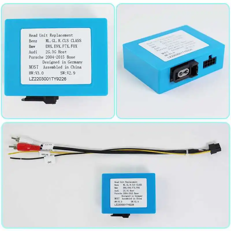 D2B Digital Data Optical Fiber Decoder Most Box Car Radio Amplifier Adapter Decoder For Mercedes Benz ML GL R E CLS SLK Class