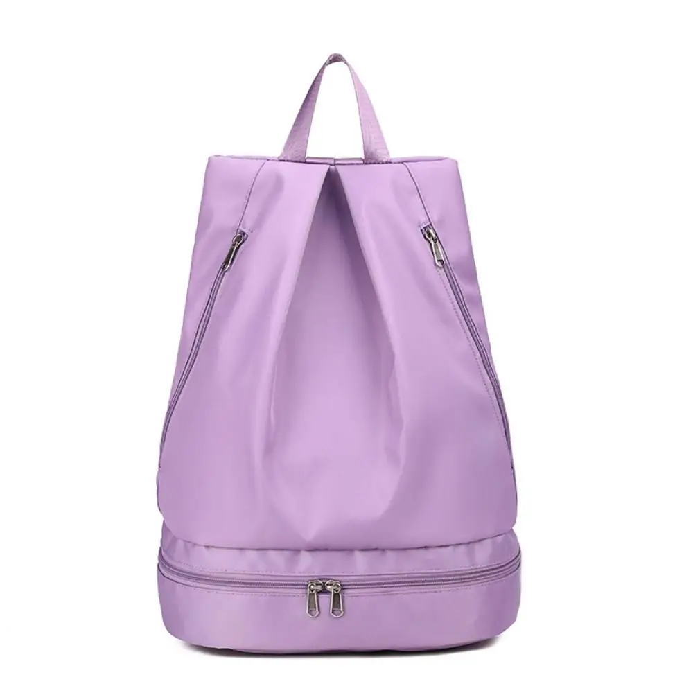 Wet Dry Separation Fitness Bag Foldable Large Capacity Swimming Backpack Shoe Compartment Portable Travel Handbag Yoga