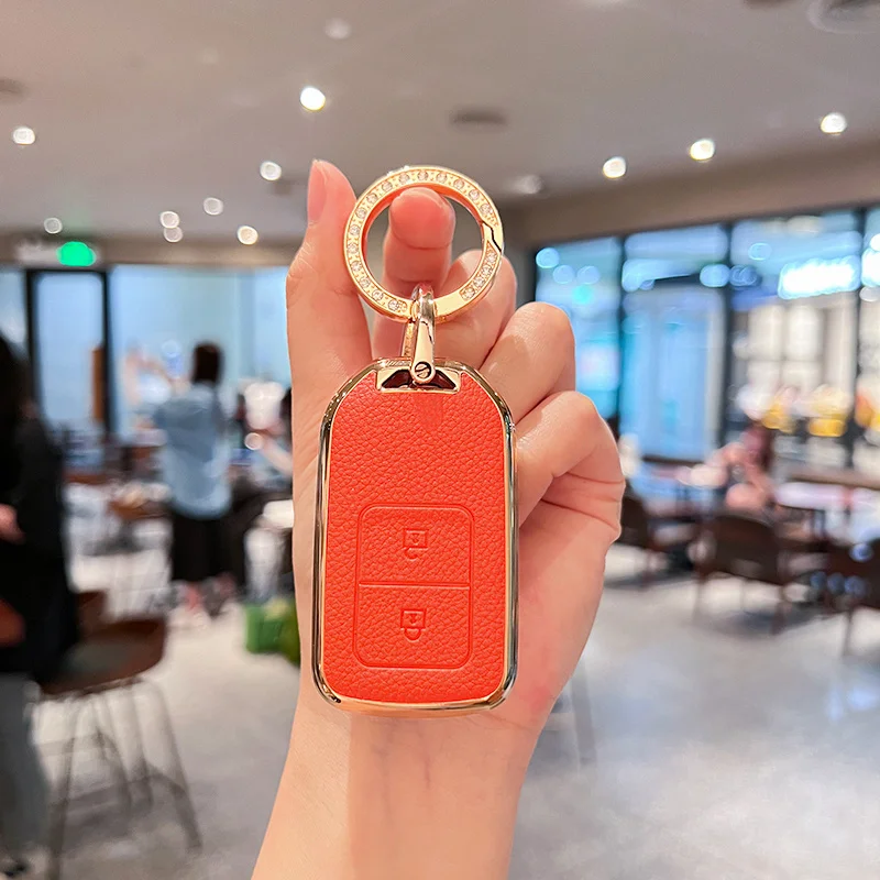 

Stylish Leather Textured TPU Car Key Case For Honda Fit Lucky Vezel City Civic Jazz BRV BR-V HRV HR-V Shuttle Gp8 19CRV