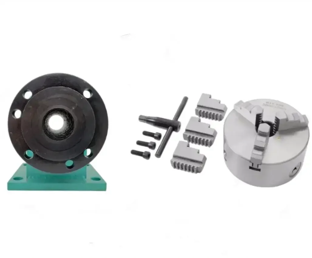 

For 80/100/125 Woodworking Lathe chuck Custom All-steel High-strength Spindle Lathe Head Chuck three-jaw four-jaw chuck