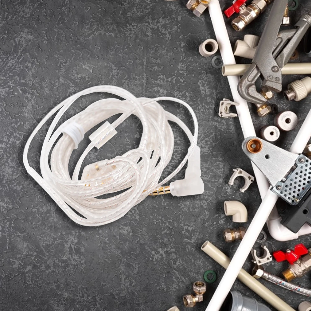 0.75mm 2 Pin Kulaklık Yükseltilmiş Kablo Mic ile 3.5 MM Gümüş Kaplama Yükseltme Kablosu KZ ZST/ZSR/ED12/ES3/ES4/ZS10/AS06/AS10/BA10