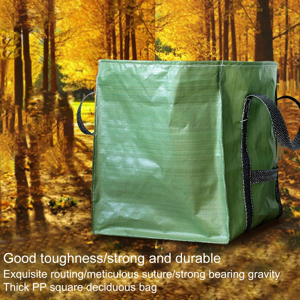 Plastic Heavy Duty Garden Garbage Bag - Strong And Reliable For Waste Disposal Reusable Garden Bag 53*53*53 cm