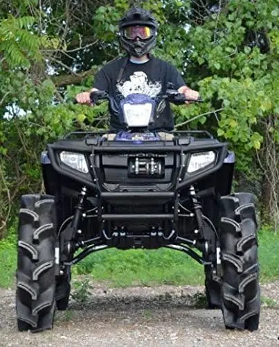 ATV Front Bumper, Rugged Heavy-Duty Guard Compatible with 450 / 500 / 600 / 700 / 800 Models (See Fitment)