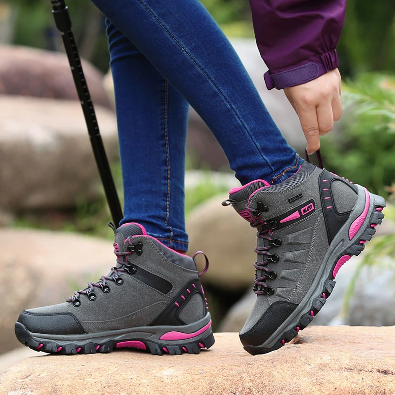 Outdoor Hiking Shoes Women Trekking Boots Woman Walking Treking Sneakers Trail Mountain Botas Senderismo Mujer Wandelschoenen