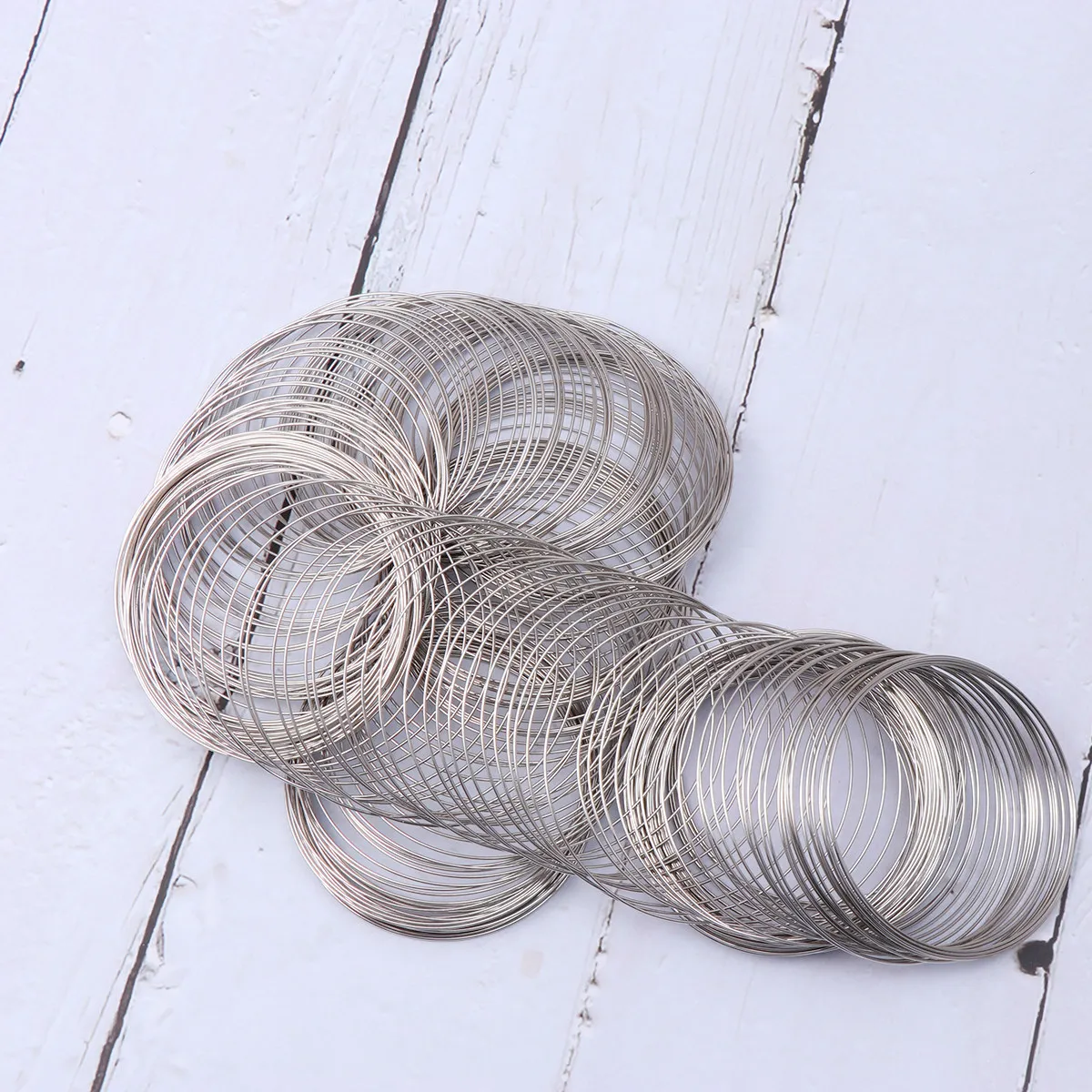 

1 Roll 60Mm Wire Bracelet Silver Plated Frosted Diy Material For Jewelry Making Bangle Ring Craft Women