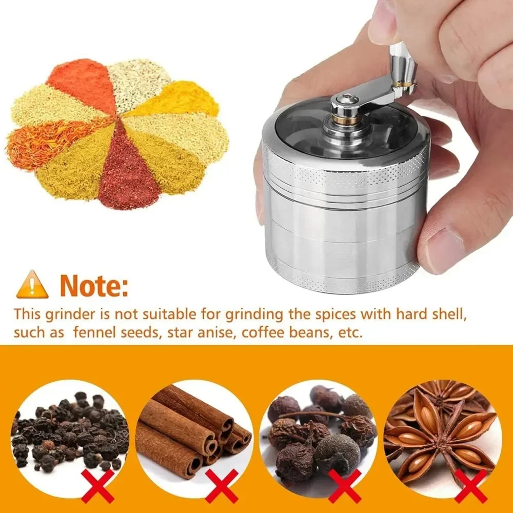 Nut and Hard Spice Grinder Crushers Hand Tools for Nutmeg Ginger Rock Salt and Peppercorn