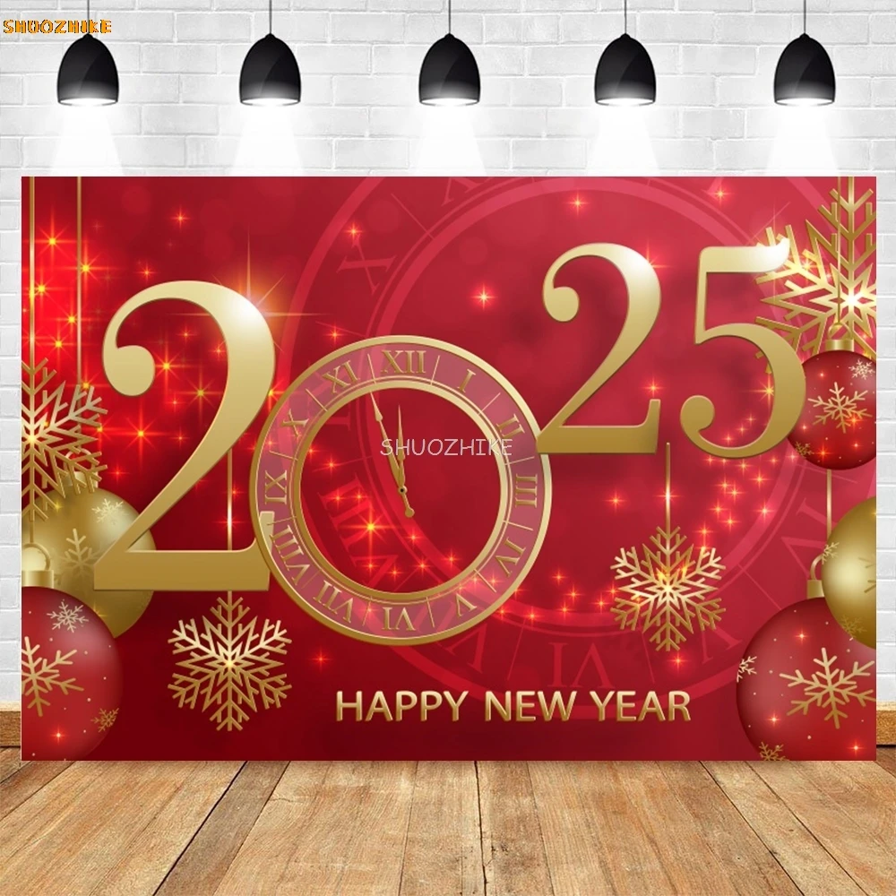 Happy Chinese New Year Backdrop 2025 Year of The Snake Lunar New Year Spring Festival Party Decor Photography Background Props
