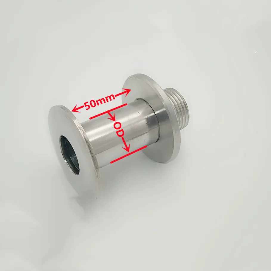 

1pc 1/8" 1/4" 3/8" 1/2" 3/4" 1" 2"BSPT Male x 0.5" 1.5" 2" 2.5" Tri Clamp Thread Ferrule Coupler 304 Stainless Sanitary Homebrew