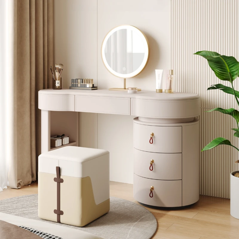 

Luxury Nordic Storage Vanity Tables Room Drawers Stool Modern Makeup Dressers Mirror Girls Vanitty Tocador Bedroom Furniture