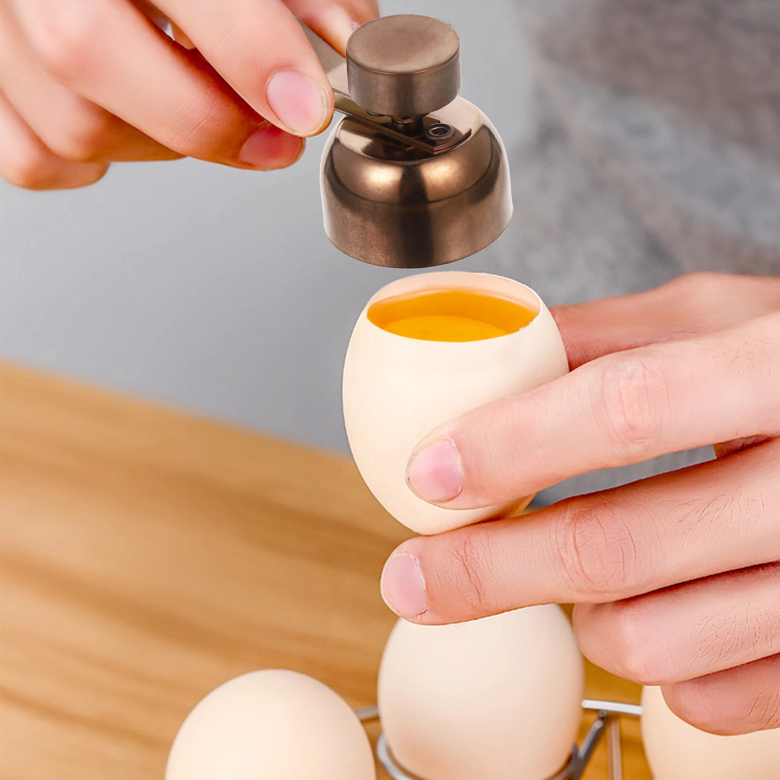 

Opener Steel Shell Removing Topper Tool Removing Tool Egg Crackers Separator Topper Kitchen Gadgets
