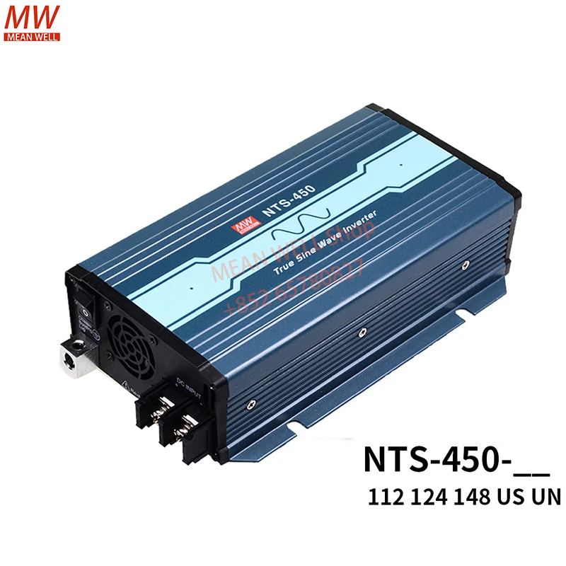 Original MEAN WELL Switching Power Supply 450W High Reliable True Sine Wave DC-AC Power Inverter NTS-450-112US 124US 148US UN