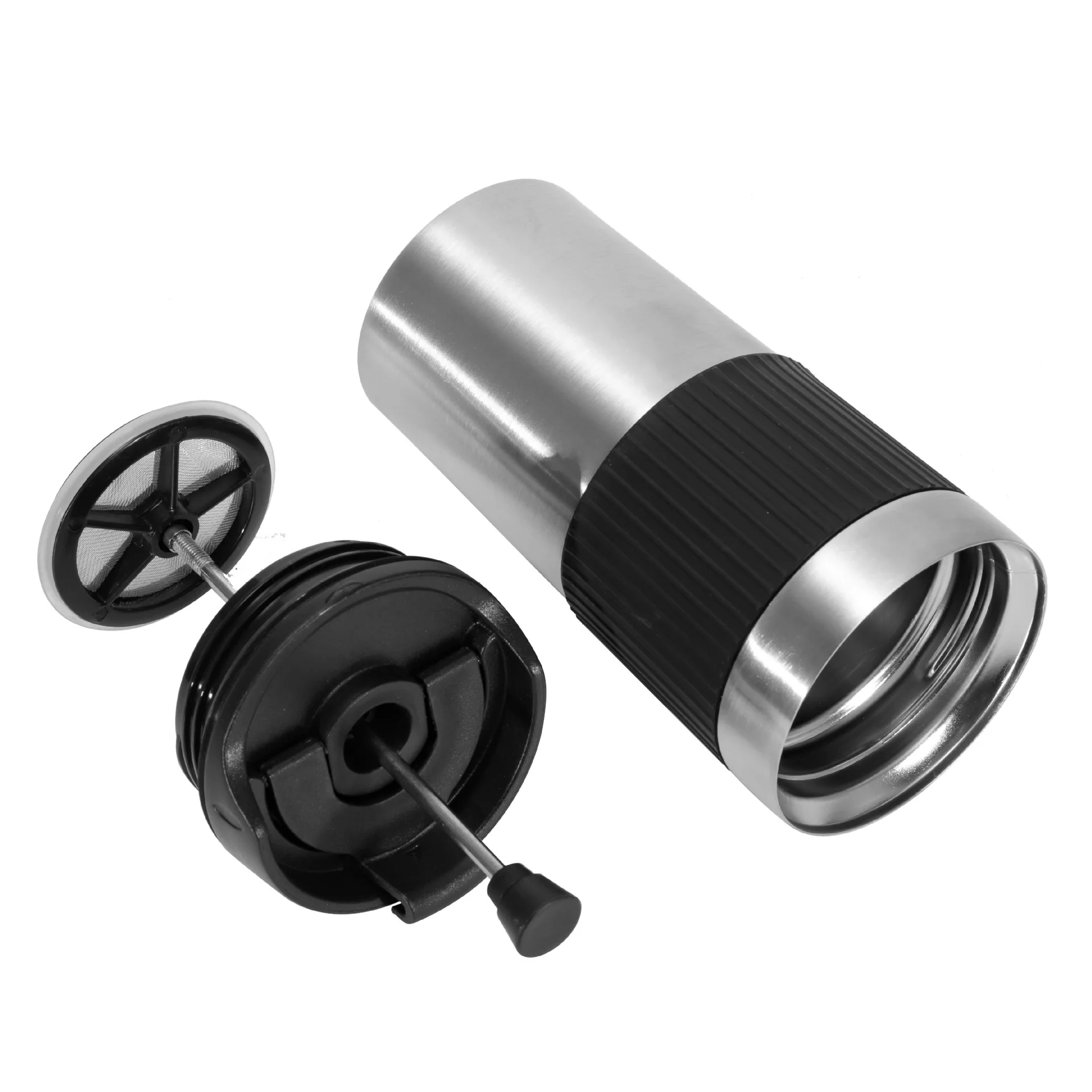 Portable French Press Bottle Stainless Steel Thermos Coffee Maker Cups for Travel Outdoor Aeropress Mug for Cold Brew Cafe Maker