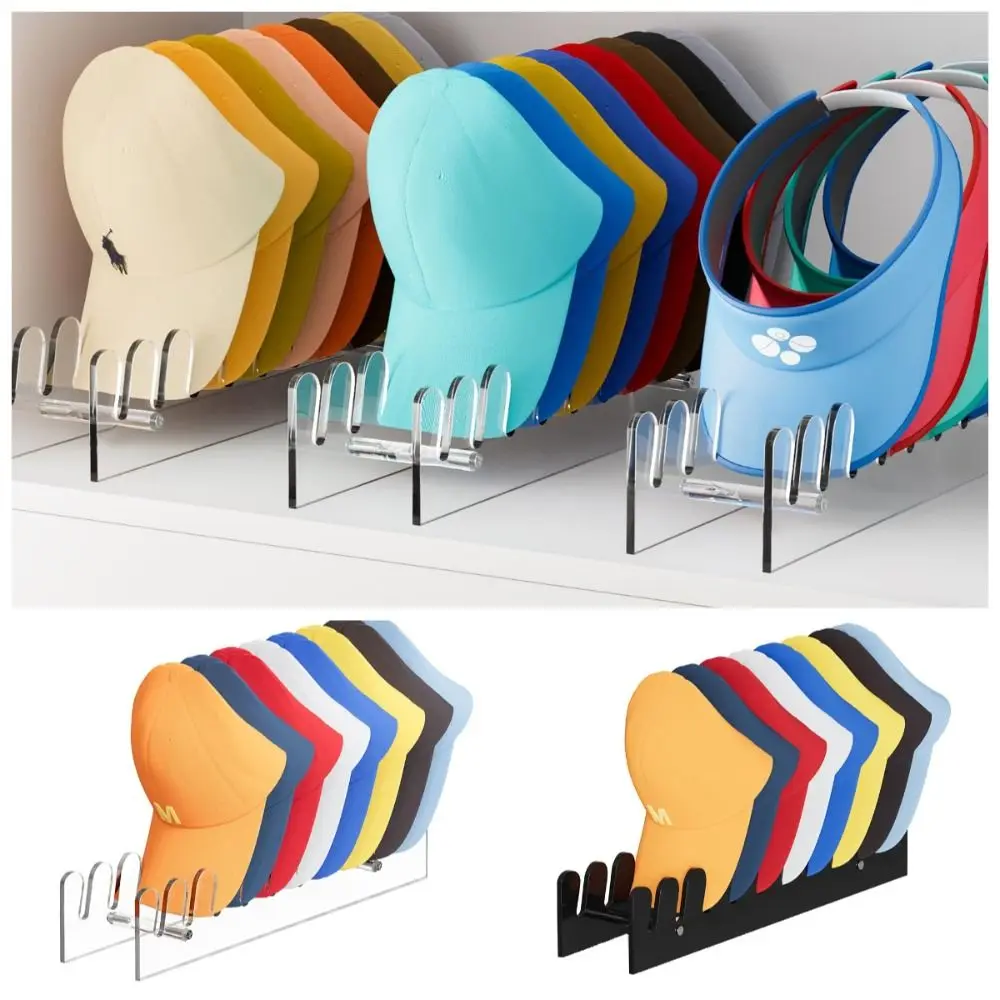 

Acrylic Baseball Cap Display Rack Save Space Multifunction Clear Hat Storage Holder Durable Smooth and Rounded Edges
