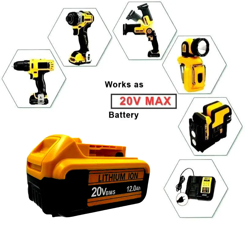 100% оригинальный аккумулятор DCB200 20 В для электроинструмента Dewalt DCB609, 60 В, 18,0 Ач DCB205 DCB206 DCB200 DCB204 DCB204-2, DCB205-2