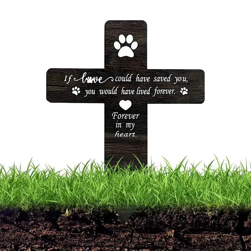 

Memorial Pet Grave Markers Memorial Garden Cemetery Yard Decoration Dog Grave Stake Pet Loss Memorial Plaques Outdoors Pet Grave