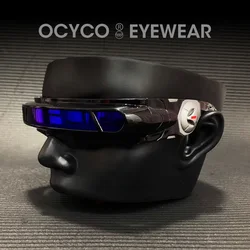 Polarized TR90 X-men Wrap Rectangle Sunglasses Men Women Special Memory Materials Laser Cyclops
