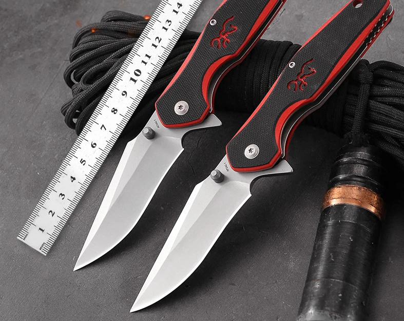 

7Cr13Mov High Hardness HRC60 Stainless Steel Handheld Straight Knife G10 Handle Outdoor Portable Folding Knife